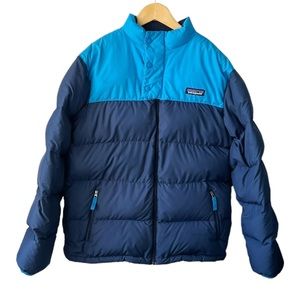 Patagonia Down Boy’s Puffer Jacket in Navy/Blue | XL 14